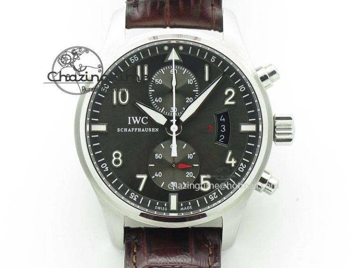 MIROTIME 0325 WeatherProof Portugieser Chronograph Edition “150 Years” IW371602 ZF 1:1 Best Edition White Dial on Black Leather Strap A7750 (Slim Movement) 7120